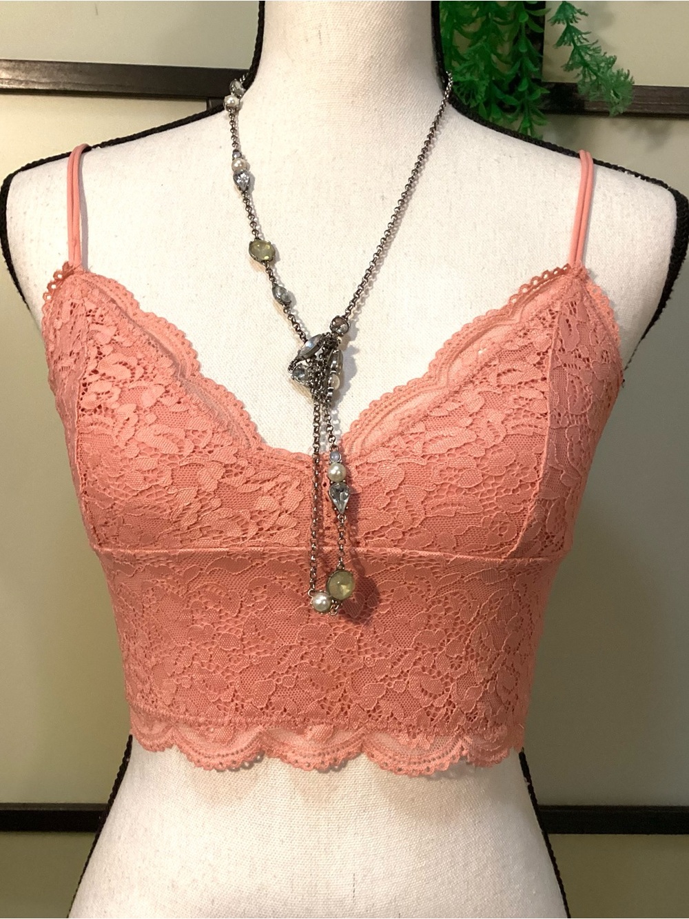 SO- pretty little layers pink bralette. Size S